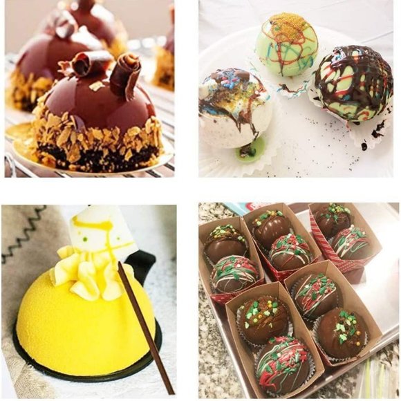 Semi Sphere Chocolate Bomb Mold Silicone NEW - Picture 3 of 4